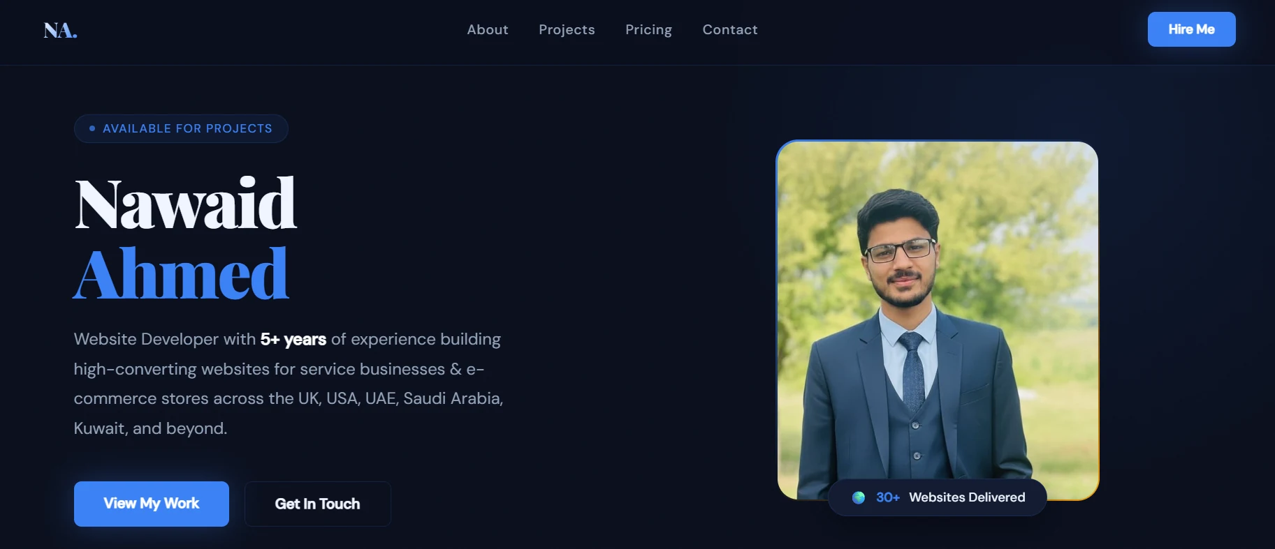 Nawaid Ahmed Portfolio