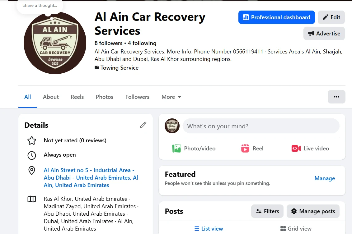 Facebook Page Creation